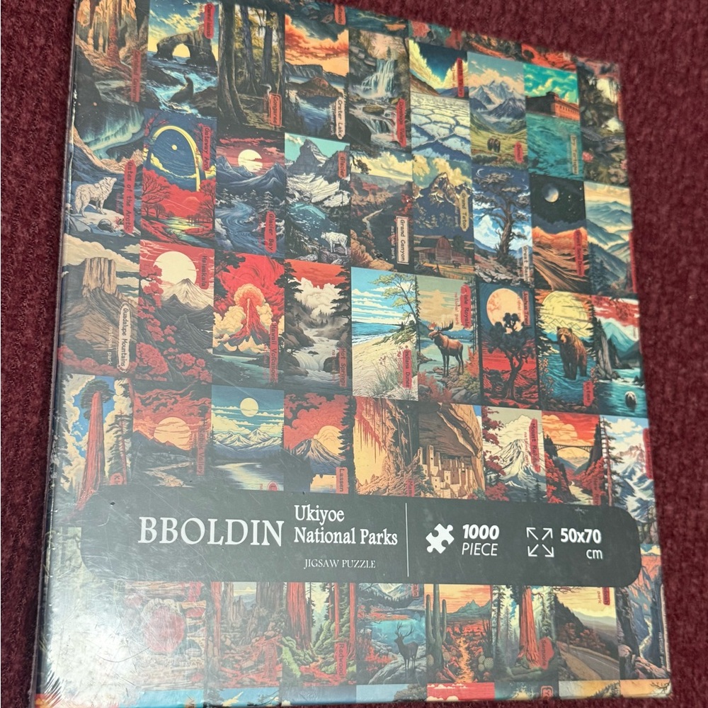 BBOLDIN Ukiyoe National Parks 1000 Piece Jigsaw Puzzle 50x70cm New Sealed